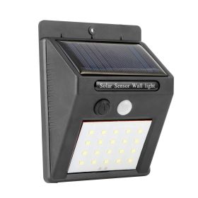1Pc Solar Light 20 LEDs Outdoor PIR Motion Sensor Lights IP65 Waterproof 120 Degree Sensing Wide Angle Lighting For Garage Front Door Garden Pathway