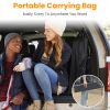Foldable Camping Table With Storage Basket Rustproof Portable Aluminum Alloy Roll-Up Camping Table With Carrying Bag For Camping Hiking Bbq Picnic Fis