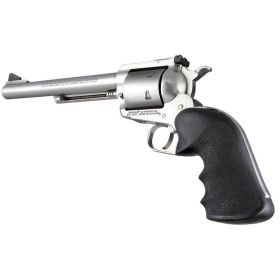 Hogue Ruger Long Barrel Super Blackhawk/Hunter Revolvers OverMolded Rubber with Finger Grooves (BlK)