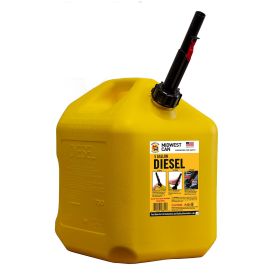 Midwest Can 8600 Diesel Can - 5 Gallon Capacity - Yellow
