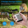 4G 4K 30FPS Solar Trail Camera Outdoor Wildlife Camera Motion Activated IP66 Waterproof with 140ºViewing Angle No Glow Night Vision SIM Card APP Contr