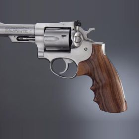 Hogue Ruger Security Six Smooth Pau Ferro Wood Grips with Finger Grooves