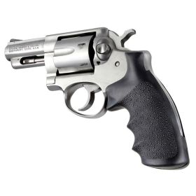 Hogue Ruger Speed-Six Revolvers Rubber MonoGrip with Finger Grooves (Black)