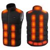 Heated Vest Men Women Heated Jacket With 23 Heating Zones 3 Heat Levels Usb Powered Machine Washable For Winter Hiking Skiing Skating Outdoor Activiti