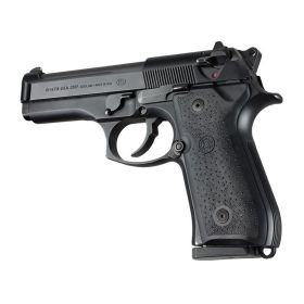 Hogue Beretta 92/96 Series OverMolded Rubber Grips (Black)