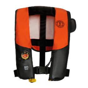 Mustang Hit Inflatable Pfd For Law Enforcement Orange-Black