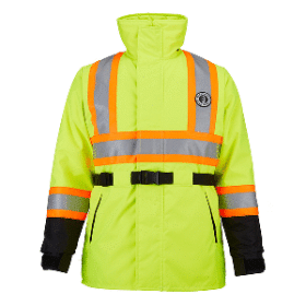Mustang Classic Flotation Coat Med Fluorescent Yellow Green