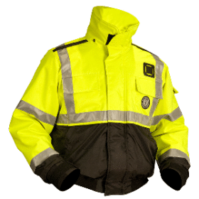 Mustang Classic Flotation Bomber Jacket Ansi Hi-Vis Xxxl