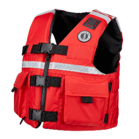 Mustang Sar Vest With Solas Tape Small Red