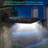 Solar Wall Light Outdoor 33 Cob Beads Pir Motion Sensor Remote Control Wireless Lamps Ip45 Waterproof Lighting For Garage Front Door Garden Pathway