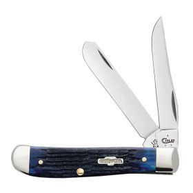 Case Knives Blue Bone Rogers Corn Cob Jig Mini Trapper Folding Pocket Knife