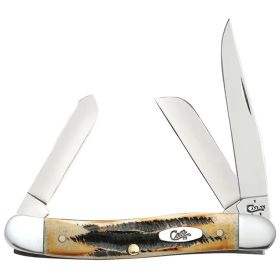 Case Knives 6.5 BoneStag Medium Stockman Folding Pocket Knife