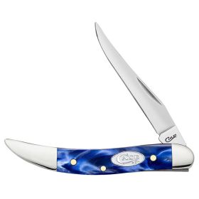 Case Knives Blue Pearl Kirinite Small Texas Toothpick Folding Pocket Knife