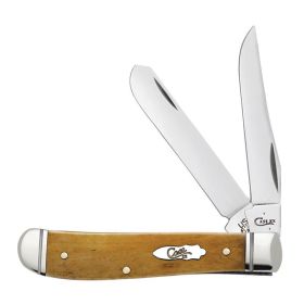 Case Knives Smooth Antique Bone Mini Trapper Folding Pocket Knife Fluted Bolsters