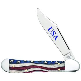 Case Knives Star Spangled Series Embellished Smooth Natural Bone Mini CopperLock