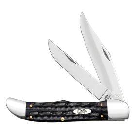 Case Knives Jigged Buffalo Horn Folding Hunter with Sheath