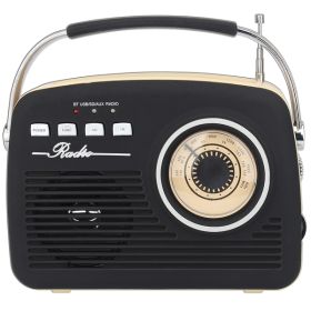 RETRO BT PORT RADIO BLK