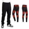 Winter Heated Pants For Men Women With 12 Heating Zones 5V Usb Powered Heating Trouser With 3 Heating Levels Machine Washable For Outdoor Winter Activ