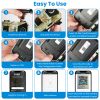 4G 4K 30FPS Solar Trail Camera Outdoor Wildlife Camera Motion Activated IP66 Waterproof with 140ºViewing Angle No Glow Night Vision SIM Card APP Contr