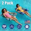 2 Pack Inflatable Pool Floats For Adult Inflatable Hammocks Floating Lounge Chairs For Party Summer Water Beach Lake Fun