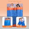 2 People Sleeping Bag For Adult Kids Lightweight Water Resistant Camping Cotton Liner Cold Warm Weather Indoor Outdoor Use 3 Season With Sack For Spri