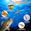 375Pcs Fishing Baits And Tackle Box Saltwater Freshwater Fishing Lures Kit Lifelike Popper Crankbaits Crickets Frogs Spoon Lures Maggots
