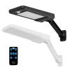 Solar Wall Light Outdoor 60Leds Pir Motion Sensor Remote Control Wireless Lamps Ip65 Waterproof Lighting For Garage Front Door Garden Pathway