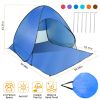 Pop Up Beach Tent Sun Shade Shelter Anti-Uv Automatic Waterproof Tent Canopy For 2/3 Man W/ Net Window Storage Bag For Outdoor Beach Camping Fishing P