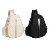 Pickleball Sling Bag For Men Women Waterproof Badminton Tennis Backpack With Wet Pocket Hidden Fence Hook Machine Washable