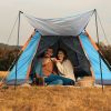 4-5 Person Camping Tent Outdoor Foldable Waterproof Tent With 2 Mosquito Nets Windows Carrying Bag For Hiking Climbing Adventure Fishing