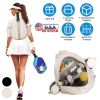 Pickleball Sling Bag For Men Women Waterproof Badminton Tennis Backpack With Wet Pocket Hidden Fence Hook Machine Washable