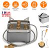 12000W Portable Camping Stove With Cassette Adapter Windproof Outdoor Backpacking Burner With Carrying Case Igniter For Outdoor Hiking Camping Picnic
