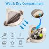 Pickleball Sling Bag For Men Women Waterproof Badminton Tennis Backpack With Wet Pocket Hidden Fence Hook Machine Washable