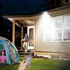 Solar Powered Wall Lights Outdoor 120Led Beads Motion Sensor Lamp Ip65 Waterproof 3 Modes Sensor Light W/ Remote Control For Street Front Door Deck