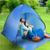 Pop Up Beach Tent Sun Shade Shelter Anti-Uv Automatic Waterproof Tent Canopy For 2/3 Man W/ Net Window Storage Bag For Outdoor Beach Camping Fishing P