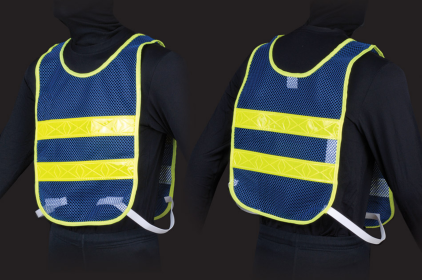 Reflective Drill Sergeant Vest (Color: Blue/Lime, size: 4326XL)