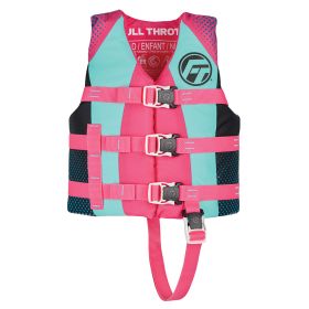 Full Throttle Nylon Life Jacket (Option: Child  Pink 113826)