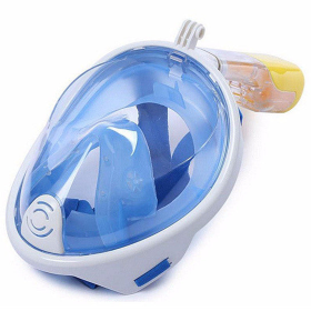 Full Face Snorkel Mask (Color: Pink)