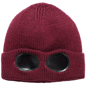 Unisex Knit Beanie Hat (Color: Red)