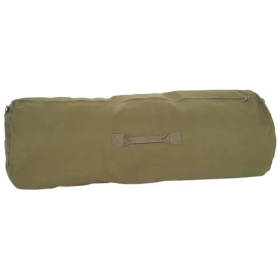 GI Style Zippered Duffle Bag - Olive Drab (Color: OLIVE DRAB, size: 25" x 42")