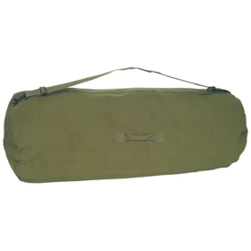 GI Style Zippered Duffle Bag - Olive Drab (Color: OLIVE DRAB, size: 30" X 50")