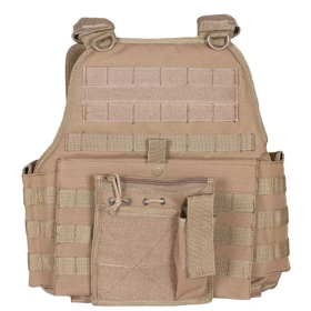 Big & Tall Vital Plate Carrier Vest (Color: Coyote, size: 2XL/3XL (Adjustable))
