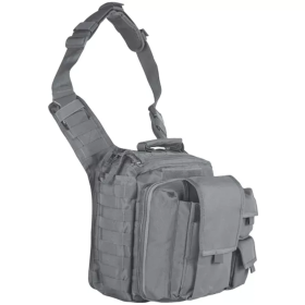 Over The Headrest Tactical Go To Bag (Color: Grey, size: 12" x 10" x 10")