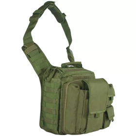Over The Headrest Tactical Go To Bag (Color: OLIVE DRAB, size: 12" x 10" x 10")