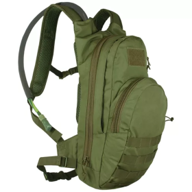 Compact Modular Hydration Backpack (Color: OLIVE DRAB, size: 5" x 8" x 17")