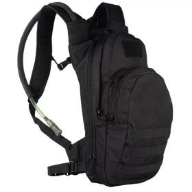 Compact Modular Hydration Backpack (Color: Black, size: 5" x 8" x 17")