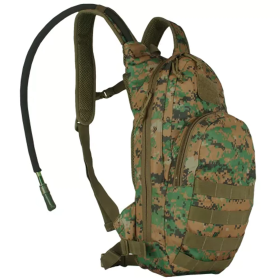 Compact Modular Hydration Backpack (Color: Digital Woodland, size: 5" x 8" x 17")