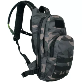 Compact Modular Hydration Backpack (Color: Midnight Woodland, size: 5" x 8" x 17")