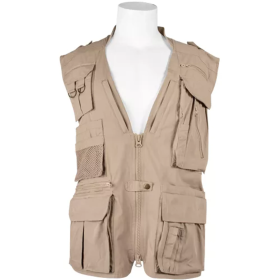 Advanced Concealed Carry Travel Vest Khaki (Color: Khaki, size: medium)