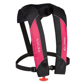 Onyx A/M 24 Automatic/Manual Inflatable PFD Life Jacket (Option: Pink 54502)